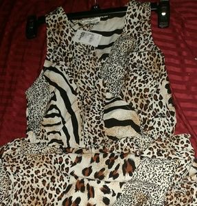 Animal print dress